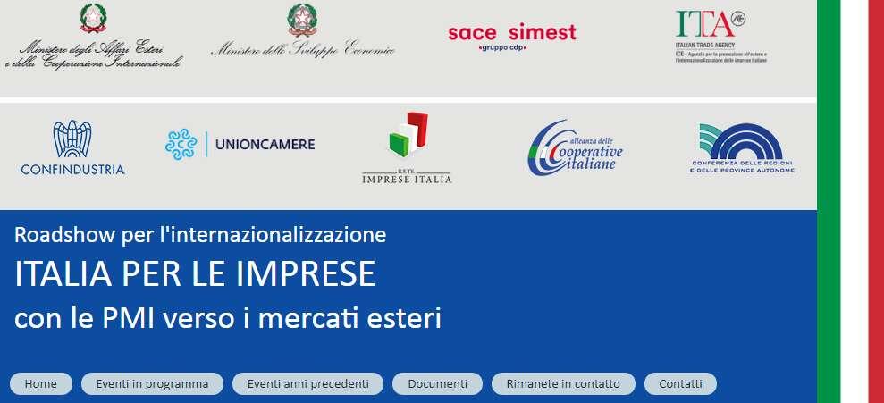 Sarà Prato ad ospitare la settima tappa del Roadshow “Italia per le Imprese, con le PMI verso i mercati esteri”