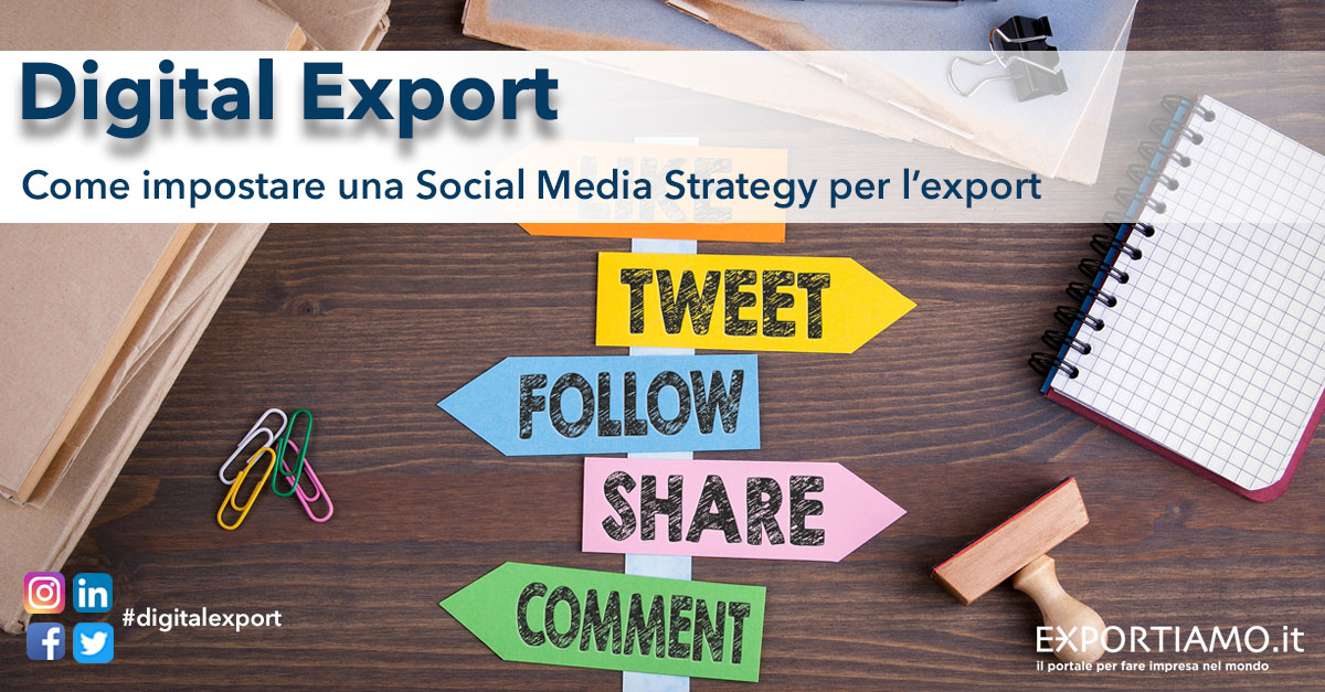 Come impostare una Social Media Strategy per l’export