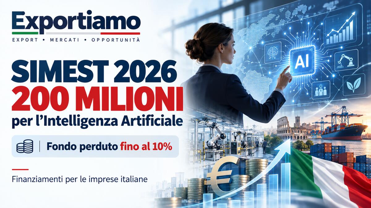 SIMEST 2026: 200 milioni per l'Intelligenza Artificiale. Come accedere ai finanziament