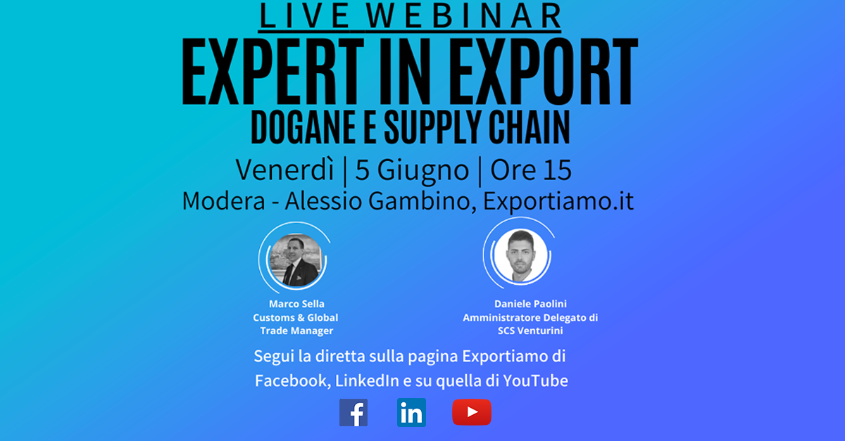 Expert in Export Live - Dogane e Supply Chain