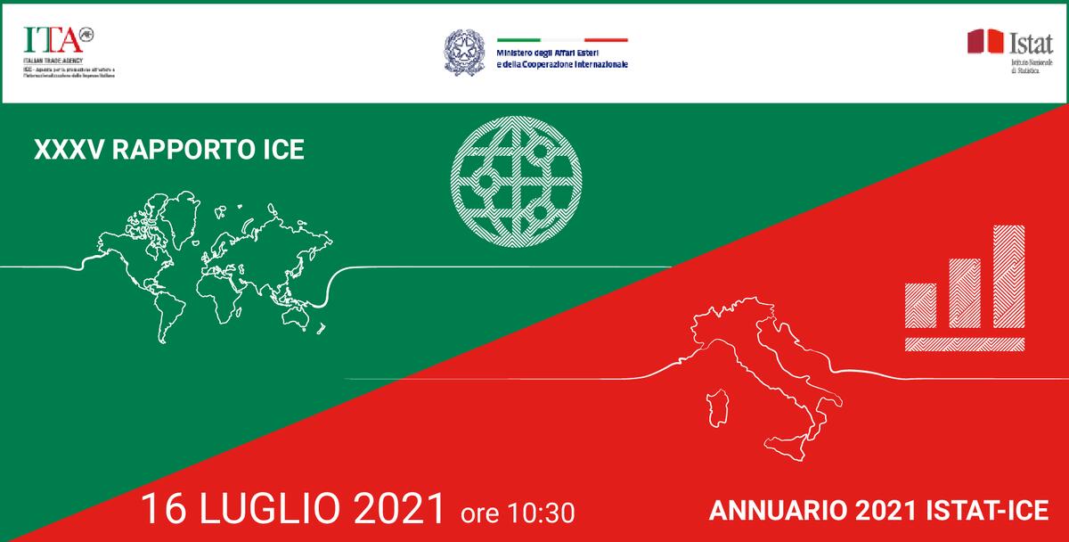 Presentazione del XXXV Rapporto ICE e delll'Annuario 2021 Istat-ICE