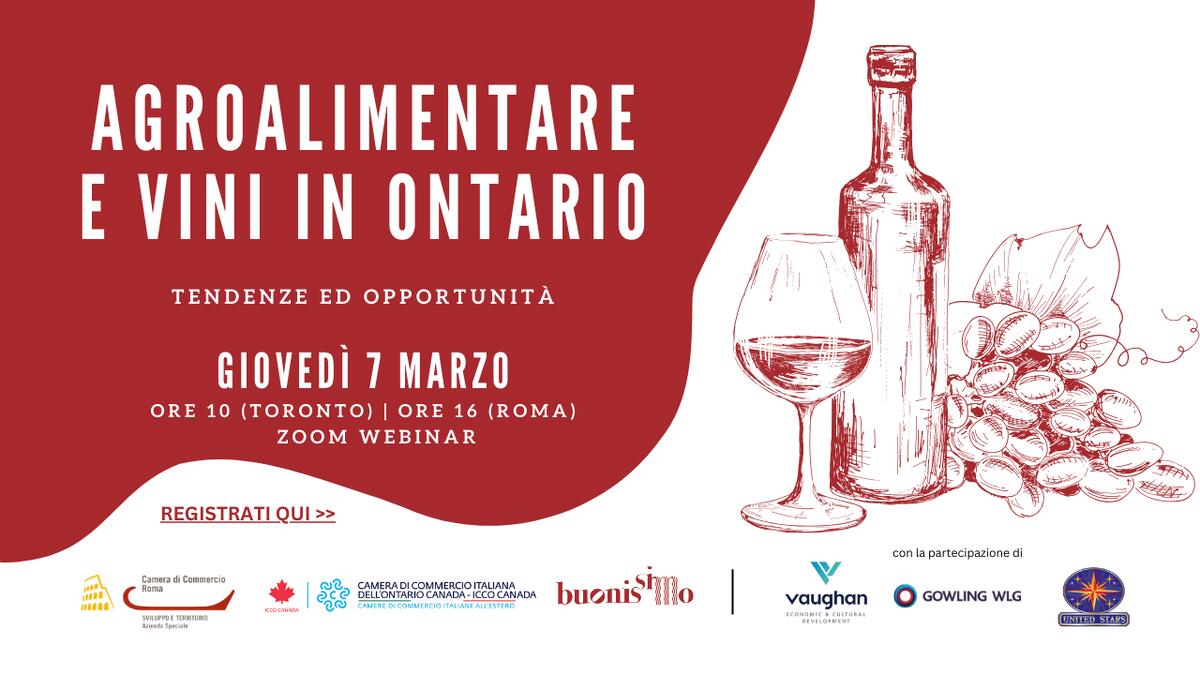 Agroalimentare e Vini in Ontario