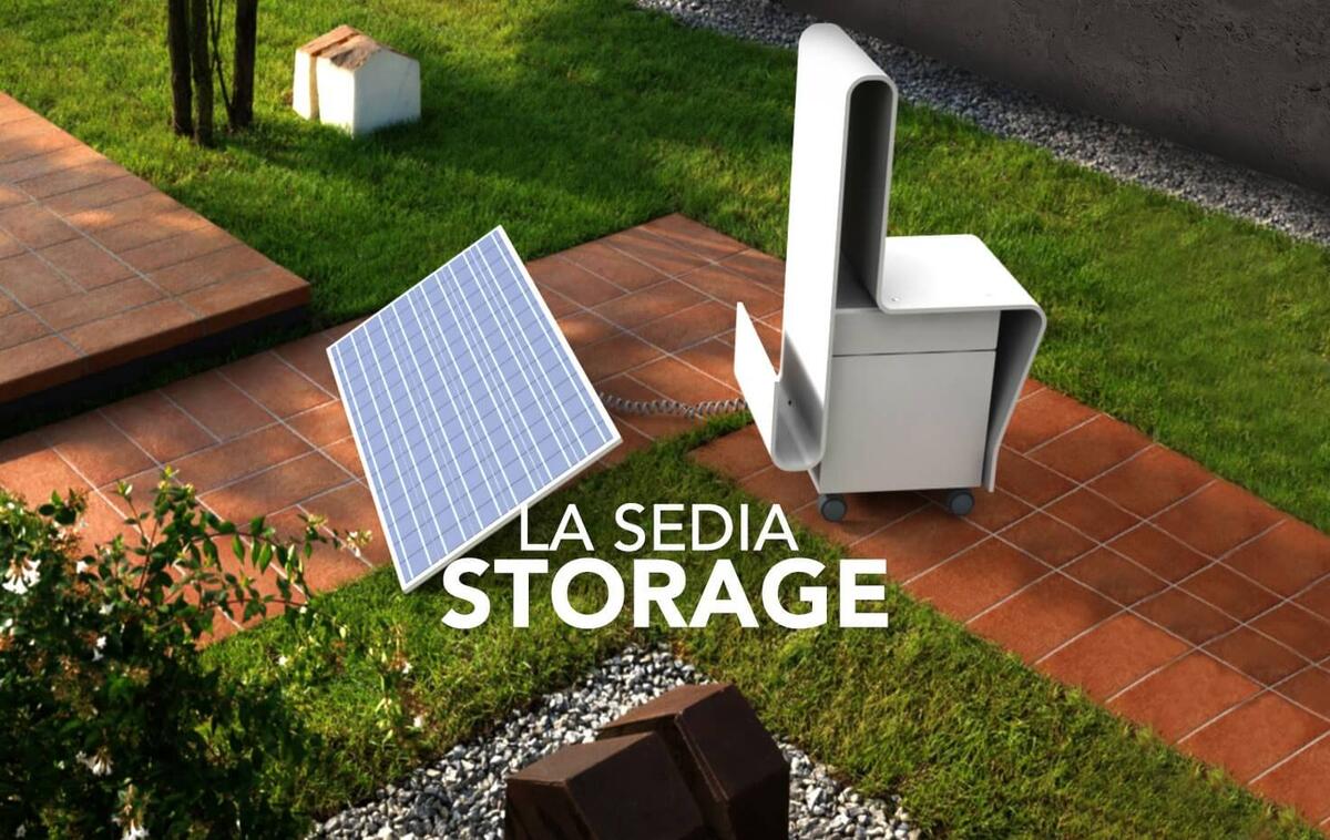 Storage: la prima 'sedia solare' al mondo italiana al 100%